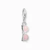 Charm-hängsmycke rosa solglasögon med vita stenar silver>Thomas Sabo Discount