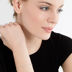 Armband hjärta vita stenar – A1553-051-14>Thomas Sabo Online