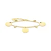 Armband med tre hängsmycke och vita stenar guld – A1962-414-39>Thomas Sabo