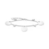 Armband med tre hängsmycke och vita stenar silver – A1962-051-21>Thomas Sabo Best