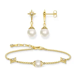 Armband pärla med stjärnor guld – A1978-445-14><noscript><img width=