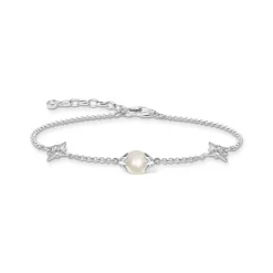 Armband pärla med stjärnor silver – A1978-167-14>Thomas Sabo Sale