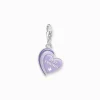 Charm BEST FRIEND Hjärta Lila 2046-664-13>Thomas Sabo Hot