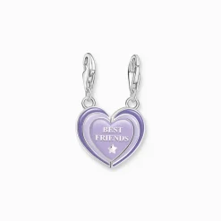 Charm BEST FRIEND Hjärta Lila 2046-664-13><noscript><img width=