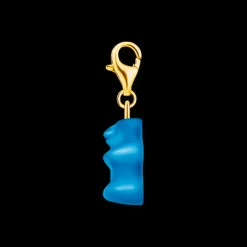 Charm Gummibjörn Blå/Guld 2182-413-1><noscript><img width=