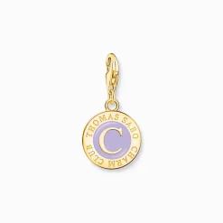 Charm Ledamot Charmista Coin Guld Lila 2105-427-13>Thomas Sabo Sale