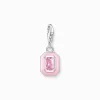 Charm-hängsmycke rosa sten silver>Thomas Sabo Sale
