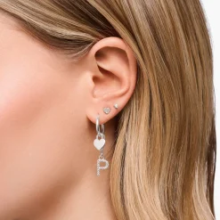 Charm-hängsmycke bokstaven L med vita stenar silver>Thomas Sabo Hot