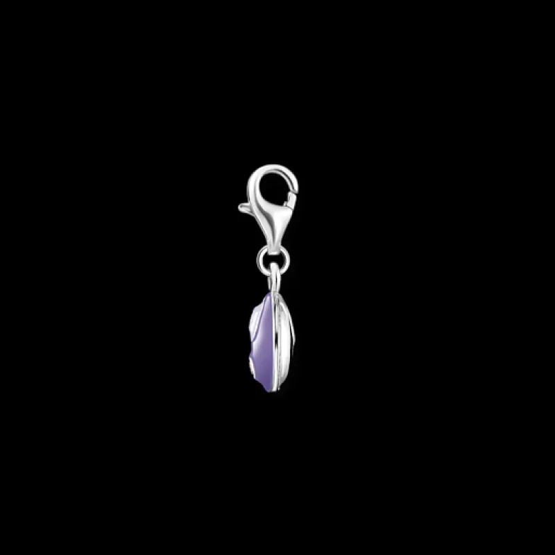 Charm-hängsmycke lila yin & yang silver>Thomas Sabo Sale