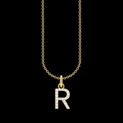 Halsband BOKSTAV R Guld KE2257-414-14>Thomas Sabo Outlet