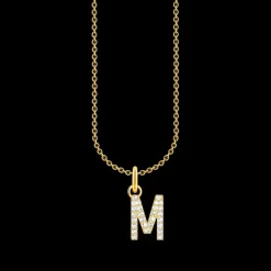 Halsband BOKSTAV M Guld KE2252-414-14>Thomas Sabo Online