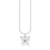 Halsband fjäril vita stenar – KE2101-051-14>Thomas Sabo Online