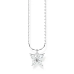 Halsband fjäril vita stenar – KE2101-051-14>Thomas Sabo Online