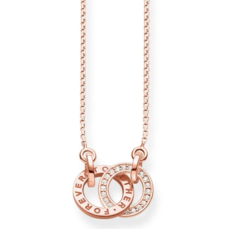 Halsband FOREVER TOGETHER Liten Rosé – KE1488-416-40 (MEGA KAMPANJ)>Thomas Sabo Outlet