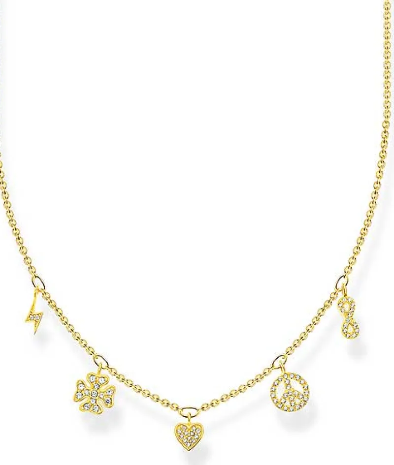 Halsband Guld KE2123-414-14-L42V (Mega Kampanj)>Thomas Sabo