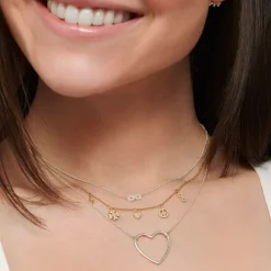 Halsband hjärta silver – KE2138-001-21><noscript><img width=