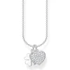 Halsband Klöverblad med Hjärta Pavé – KE2047-051-14>Thomas Sabo