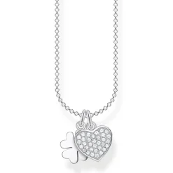 Halsband Klöverblad med Hjärta Pavé – KE2047-051-14>Thomas Sabo