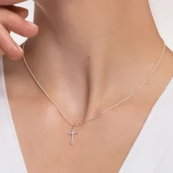 Halsband Kors Pavé – KE2043-051-14>Thomas Sabo