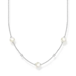 Halsband pärlor med vita stenar silver – KE2120-167-14>Thomas Sabo Hot
