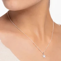 Halsband Stjärna Pavé Silver – KE2052-051-14>Thomas Sabo