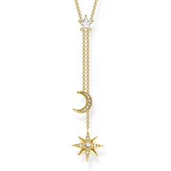 Halsband Stjärna & Måne Guld – KE1900-414-14>Thomas Sabo Discount