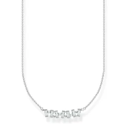 Halsband vita stenar silver – KE2095-051-14 (MEGA KAMPANJ)><noscript><img width=