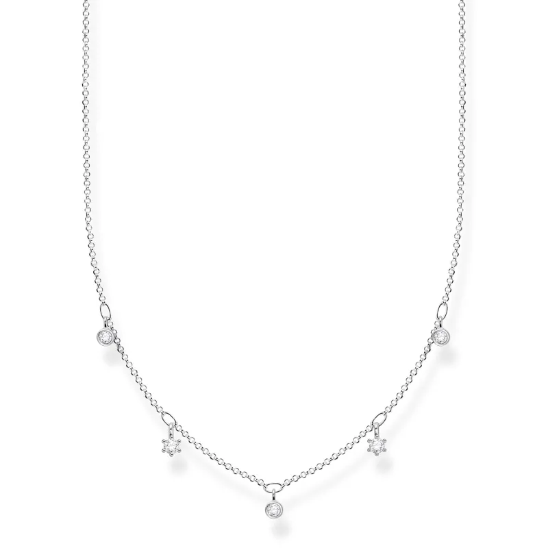 Halsband Vita Stenar Silver – KE2071-051-14>Thomas Sabo Hot