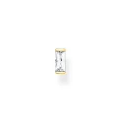 Individuellt Stiftörhängen Baguette Vit Sten Guld – H2185-414-14>Thomas Sabo New