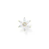 Individuellt Stiftörhängen Blomma Vit Stenar Guld – H2196-414-14>Thomas Sabo Hot