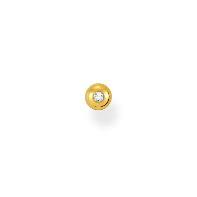 Individuellt Stiftörhängen Vit Sten Guld – H2130-414-14>Thomas Sabo New