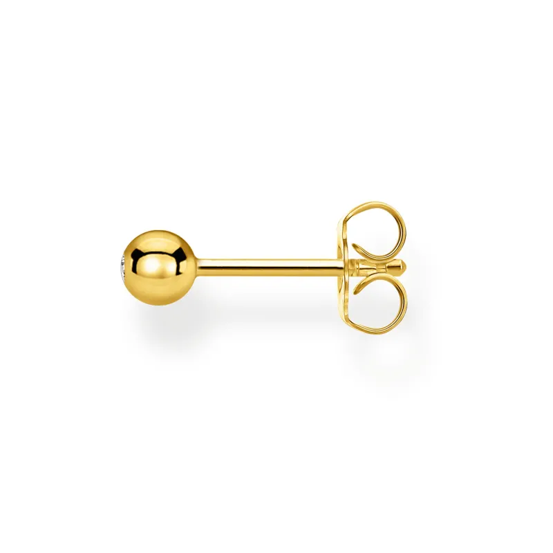 Individuellt Stiftörhängen Vit Sten Guld – H2130-414-14>Thomas Sabo New