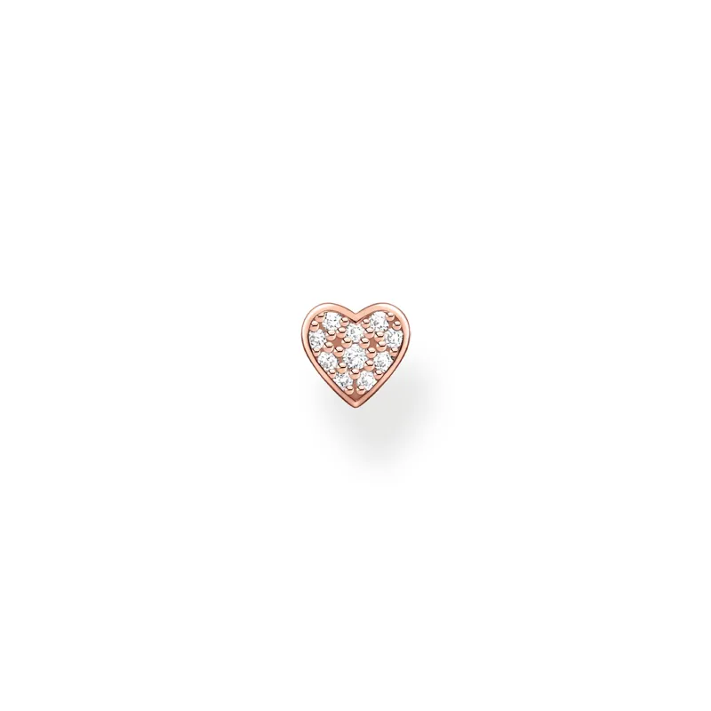 Individuellt Stiftörhängen Hjärta Med Pavé Roséguld- H2145-416-14 (MEGA KAMPANJ)>Thomas Sabo Online