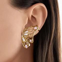 Individuellt Örhängen Fjäril Guld – H2165-996-7><noscript><img width=