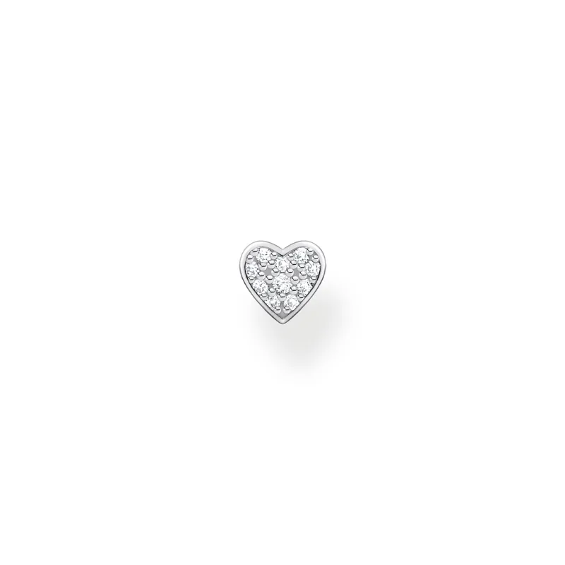 Individuellt Stiftörhängen Hjärta Med Pavé Silver- H2145-051-14>Thomas Sabo Hot