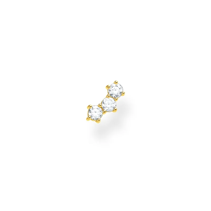 Individuellt Stiftörhängen Vita Stenar Guld – H2132-414-14>Thomas Sabo Hot