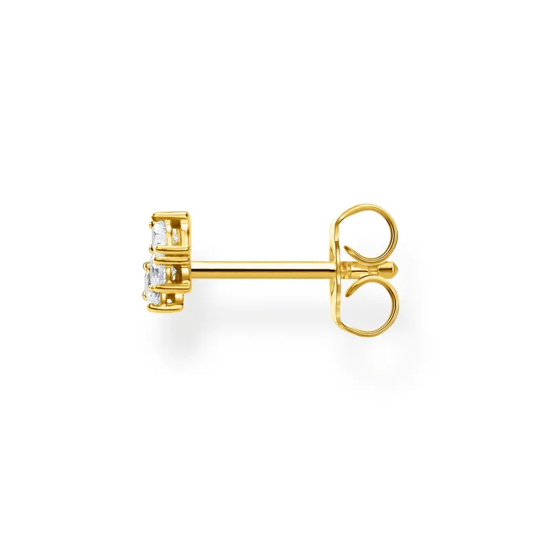 Individuellt Stiftörhängen Vita Stenar Guld – H2132-414-14>Thomas Sabo Hot