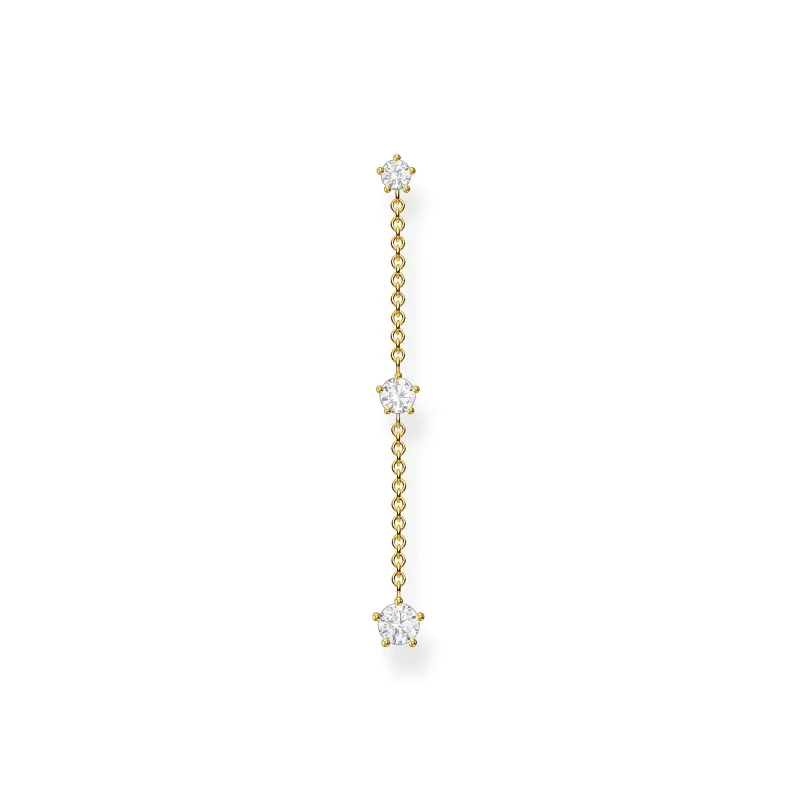 Individuellt Örhängen Vita Stenar Guld – H2150-414-14>Thomas Sabo Online