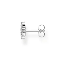 Individuellt Stiftörhängen Blomma Vit Stenar Silver – H2196-051-14>Thomas Sabo Discount
