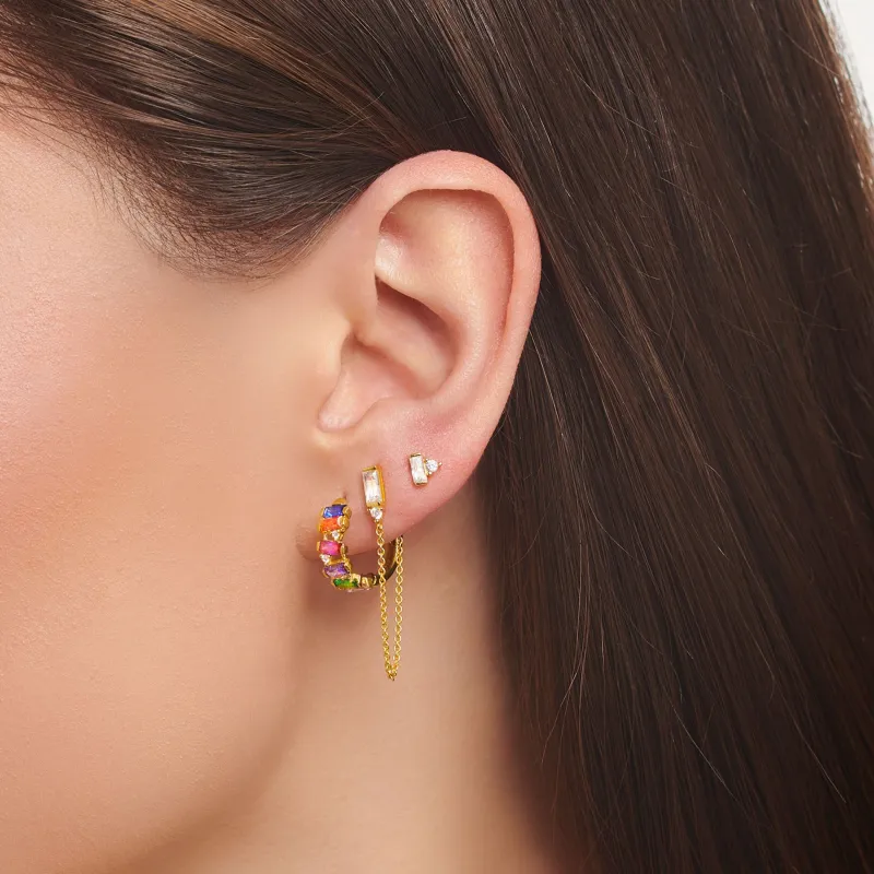 Individuellt Örhängen Vit Sten Guld – H2183-414-14>Thomas Sabo Best