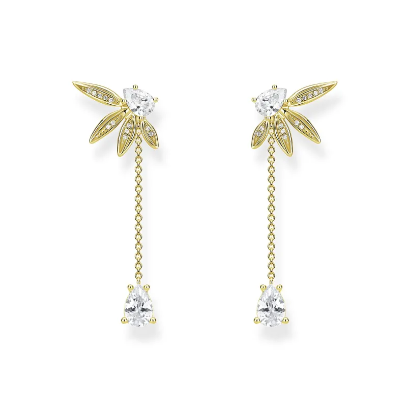 Örhängen Blad Och Kedje Stora Guld – H2105-414-14>Thomas Sabo Sale