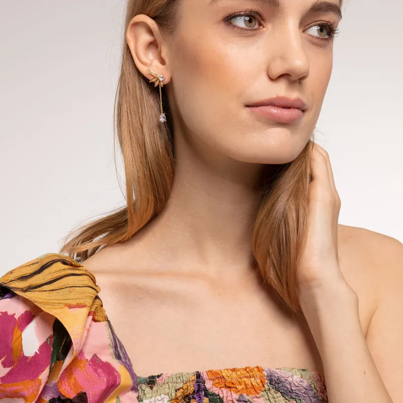 Örhängen Blad Och Kedje Stora Guld – H2105-414-14>Thomas Sabo Sale