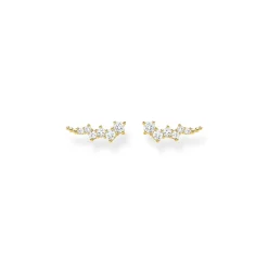 Örhängen Öronklättrare Vita Stenar Guld – H2157-414-14>Thomas Sabo