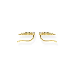 Örhängen Öronklättrare Vita Stenar Guld – H2157-414-14>Thomas Sabo