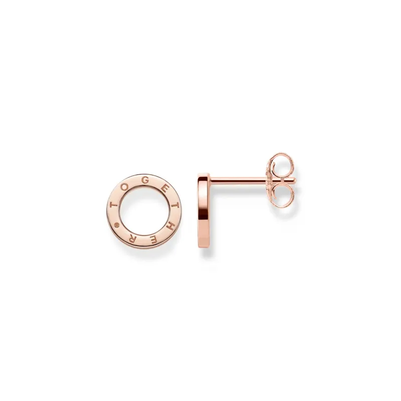 Stiftörhängen Cirklar TOGETHER Rosé- H1946-415-12>Thomas Sabo Clearance
