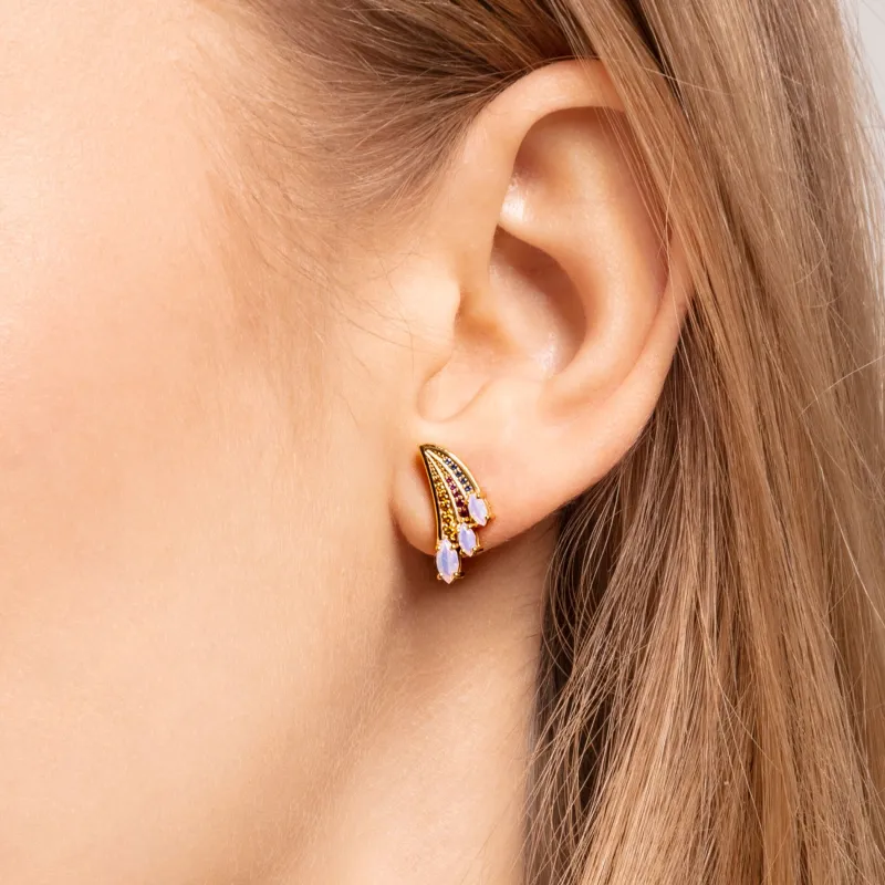 Stiftörhängen Färggrann Kolibri, Vingar Guld – H2101-973-7>Thomas Sabo Best