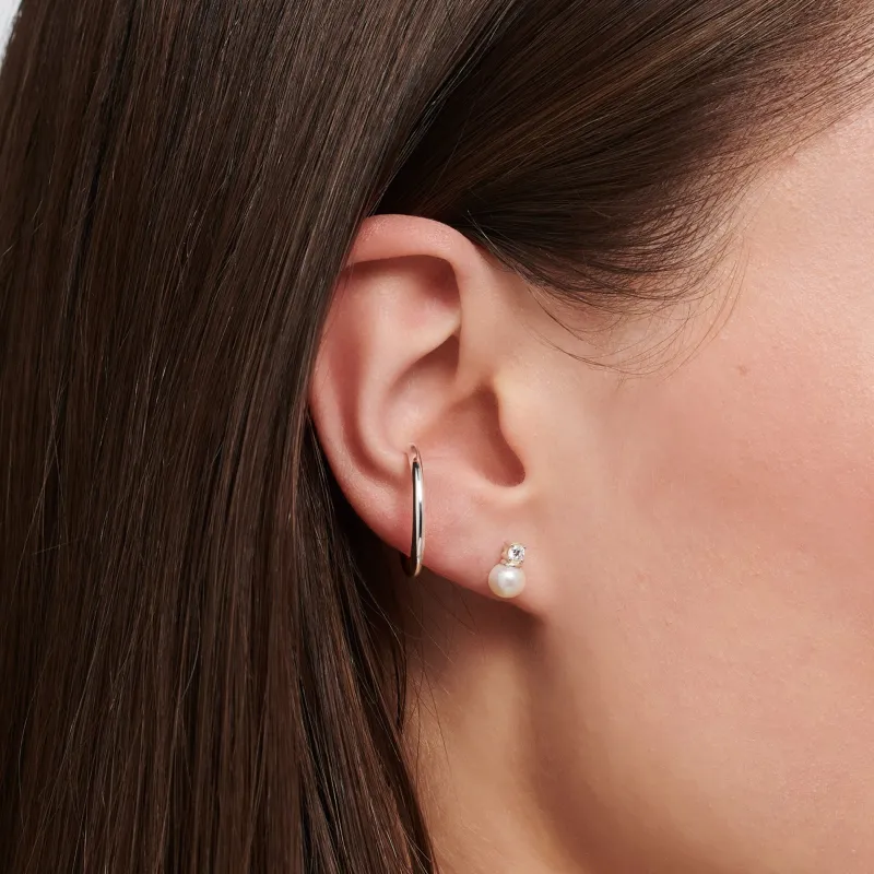 Stiftörhängen individuellt pärla med vit sten silver – H2214-167-14 (MEGA KAMPANJ)>Thomas Sabo Best
