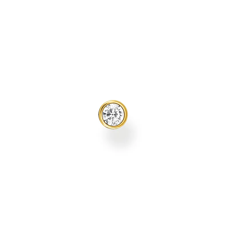Stiftörhängen individuellt vit sten guld – H2136-414-14>Thomas Sabo Online