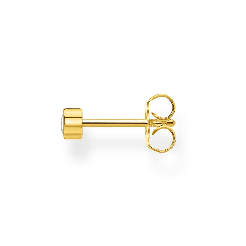 Stiftörhängen individuellt vit sten guld – H2136-414-14>Thomas Sabo Online