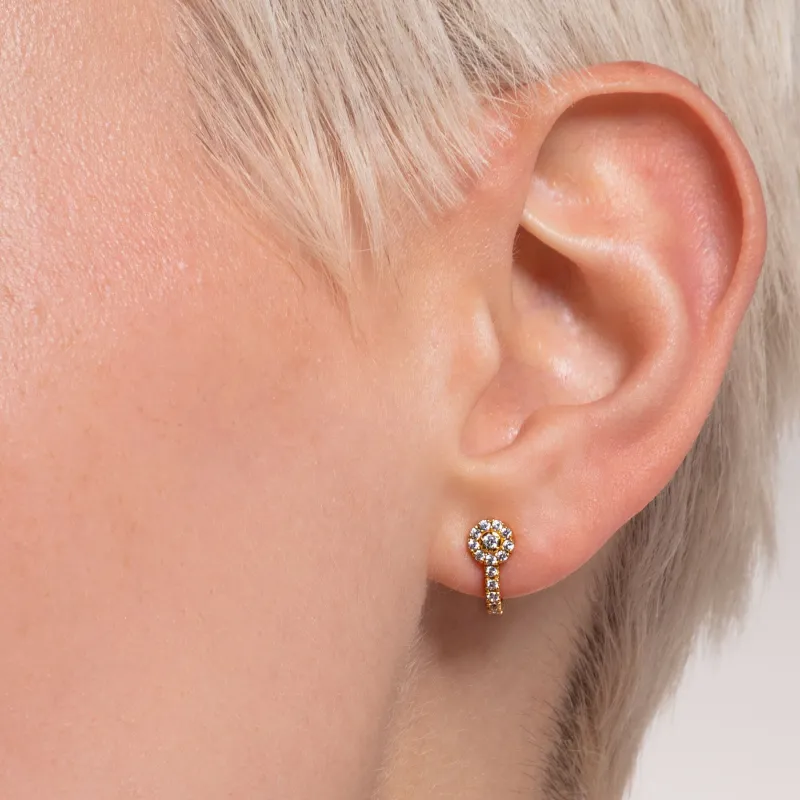 Stiftörhängen Individuellt Vita Stenar Guld – H2161-414-14>Thomas Sabo Sale